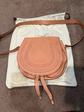 Chloe Leather Saddle Bag